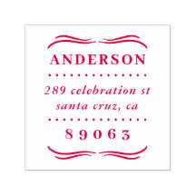 Vintage Style Family Name Return Address