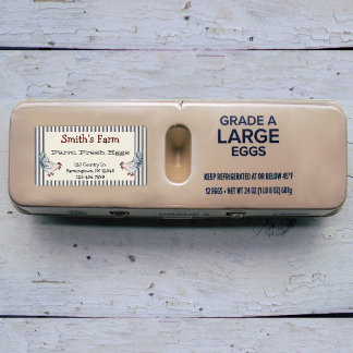 Vintage Style Farm Fresh Eggs Chickens Label