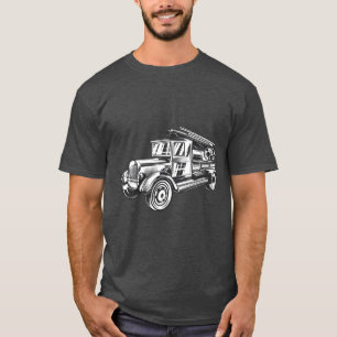 Vintage Style Fire Truck T-Shirt