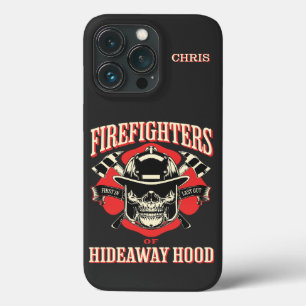 Vintage Style Firefighters of Hideaway Hood iPhone 13 Pro Case