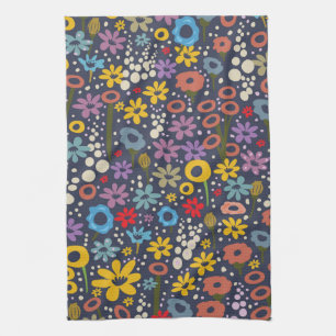 Vintage style Floral pattern Kitchen Towel