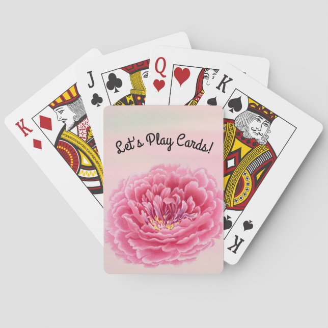 Vintage Style Flower Card Player Cards (Back)
