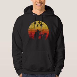 Vintage style Funny Duck Hunting  Hoodie