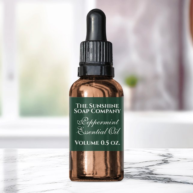 Vintage style green soap and cosmetic label (Creator Uploaded)