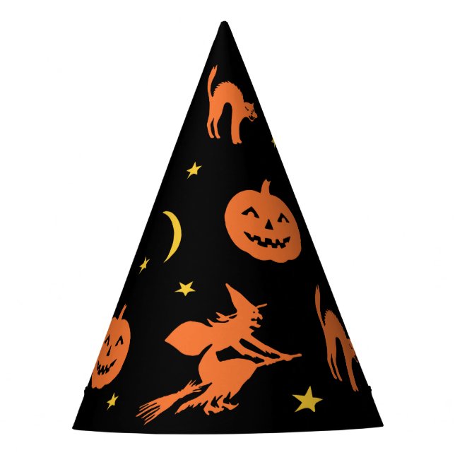 Vintage Style Halloween Party Hat (Front)
