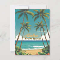 Vintage Style Hawaiian Travel Aloha From Hawaii