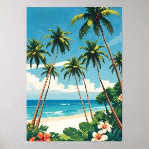 Vintage Style Hawaiian Travel Aloha From Hawaii Poster