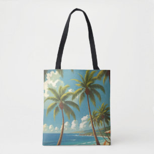 Vintage Style Hawaiian Travel Aloha From Hawaii Tote Bag