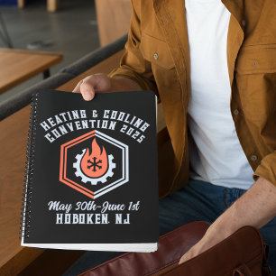 Vintage-Style Heating and Cooling Convention Notebook