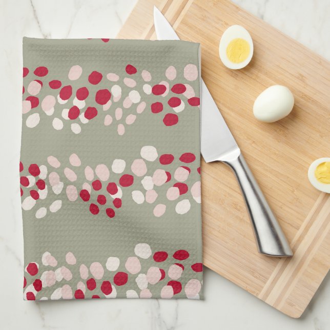 Vintage Style Holiday Hostess Gift Kitchen Towel (Quarter Fold)