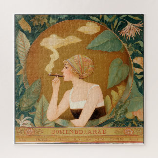 VINTAGE STYLE ILLUSTRATION FROM BUXEMBOURG. JIGSAW PUZZLE