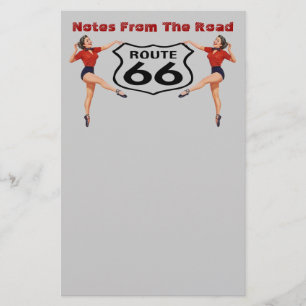 Vintage Style "Kicks" Stationery Customize Saying