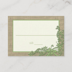 Vintage Style Lace Design Place Card