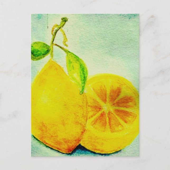 Vintage Style Lemons Postcard (Front)