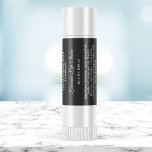 Vintage style lip balm tube label - black<br><div class="desc">A label for lip balm tubes with a vintage style in the colour black</div>