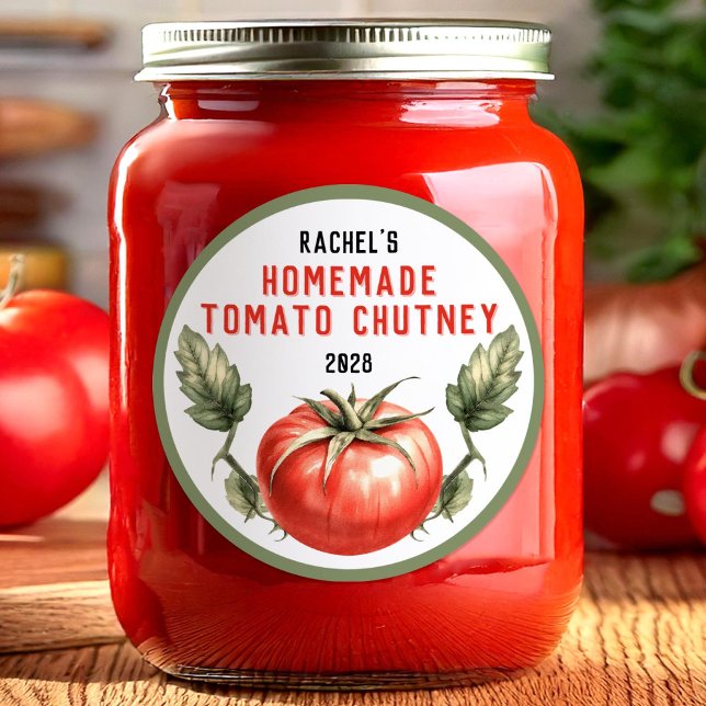 Vintage style maison Tomato Chutney étiquette (Créateur téléchargé)