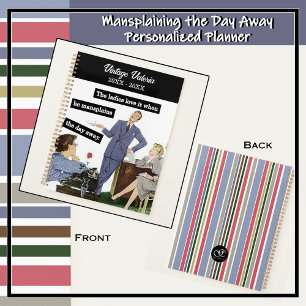 Vintage Style Mansplaining Boss to Assistants Planner