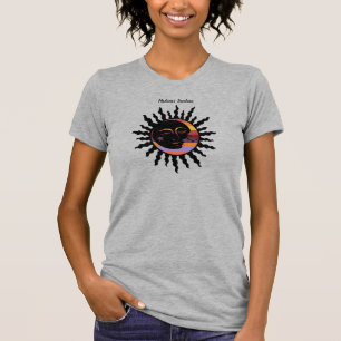 Vintage Style Moon Loving Rainbow   T-Shirt