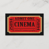 Vintage Style Movie Ticket Stub