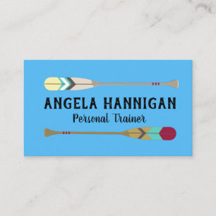 Vintage-style Oars Business Card