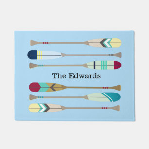 Vintage-style Oars Doormat