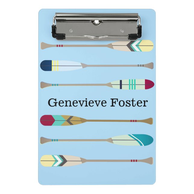 Vintage-style Oars Mini Clipboard (Front)