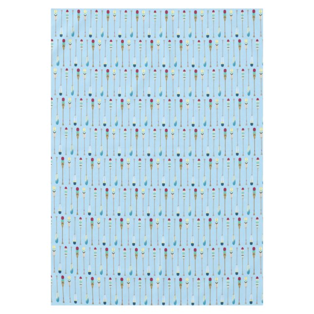 Vintage-style Oars Tablecloth (Front)