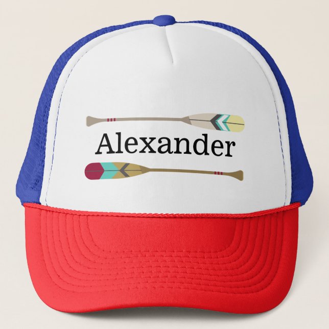 Vintage-style Oars Trucker Hat (Front)