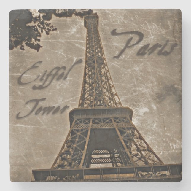 Vintage Style Paris coaster (Front)
