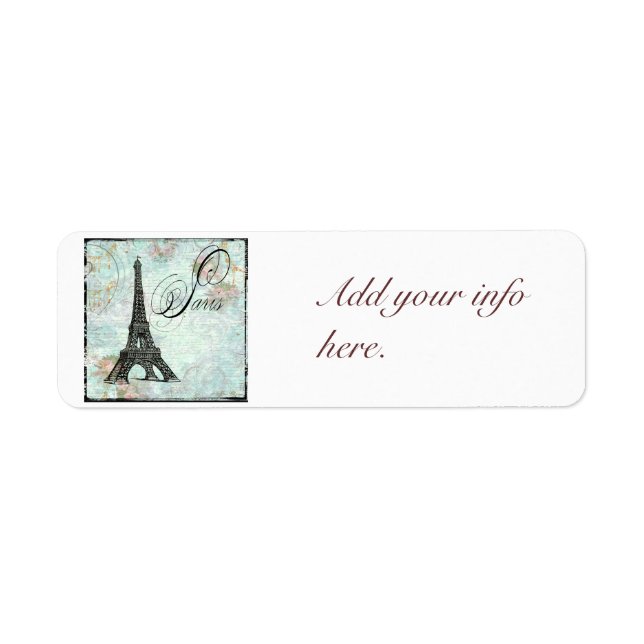 Vintage Style Paris Eiffel Tower (Front)