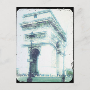 Vintage Style Paris Post Card, The Arc de Triomphe Postcard