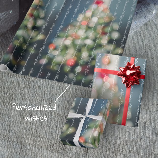 Vintage style pastel blue Christmas  Wrapping Paper (Creator Uploaded)