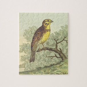 Vintage Style, Perched Bird Puzzle