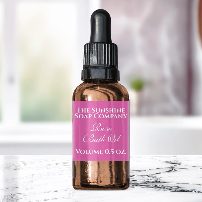 Vintage style pink soap and cosmetic label (Creator Uploaded)