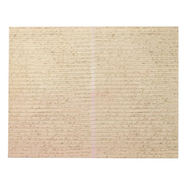 Vintage style, Plain junk journal pages, lined,  Notepad (Front)