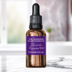 Vintage style purple soap and cosmetic label