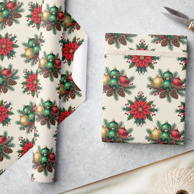 Vintage Style Retro Holiday Gift Wrap  (Creator Uploaded)