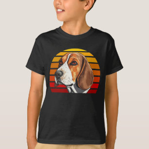 Vintage Style Retro Sunset Beagle  T-Shirt