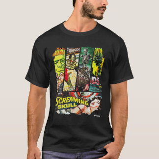 Vintage Style Sci Fi Horror Movie Poster Collage T-Shirt