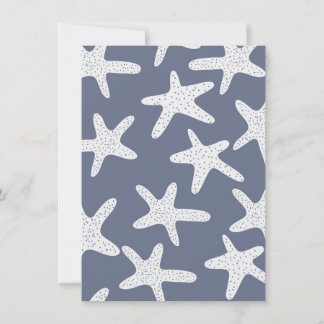 Vintage Style Starfish Invitation
