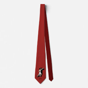 Vintage-style Tango Dancers Tie