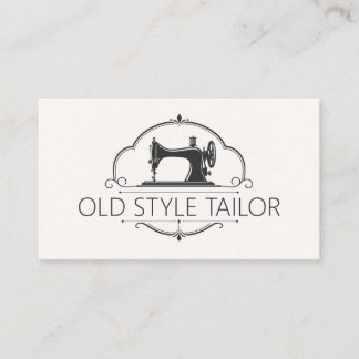 Vintage Style Taylor Alteration Sewing Company Business Card