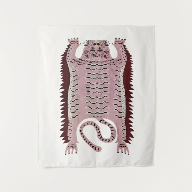 Vintage Style Tiger Tapestry (Front)