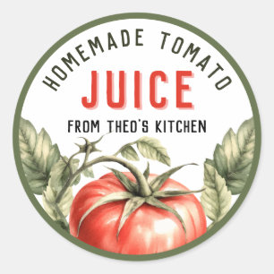 Vintage Style Tomato Juice custom label