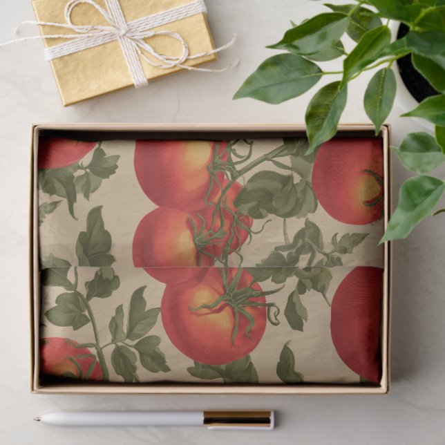 Vintage Style Tomatoes Tissue Paper (Gift)