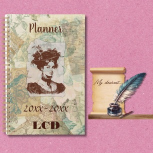 Vintage, style victorien. Planificateur de charme