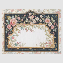 Vintage Style Wallpaper Tissue Paper