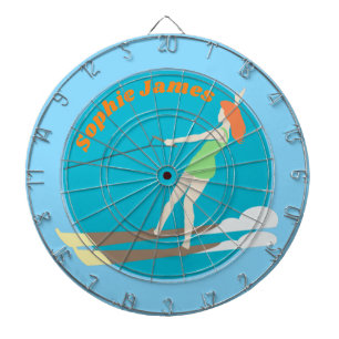 Vintage-style Waterski Dartboard