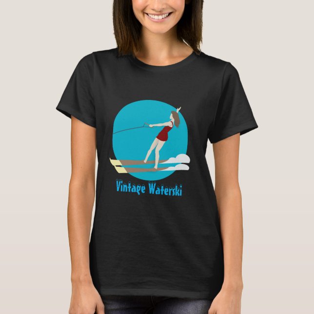 Vintage-style Waterski T-Shirt (Front)