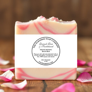 Vintage Style White Soap Belly Band Invitation Belly Band
